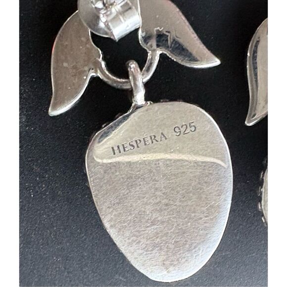 New Hespera 925 Sterling Silver & Kingman Turquoise Oval Dangle Drop Earrings - Picture 7 of 8